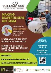 Flyer for making biofertilisers on farm event